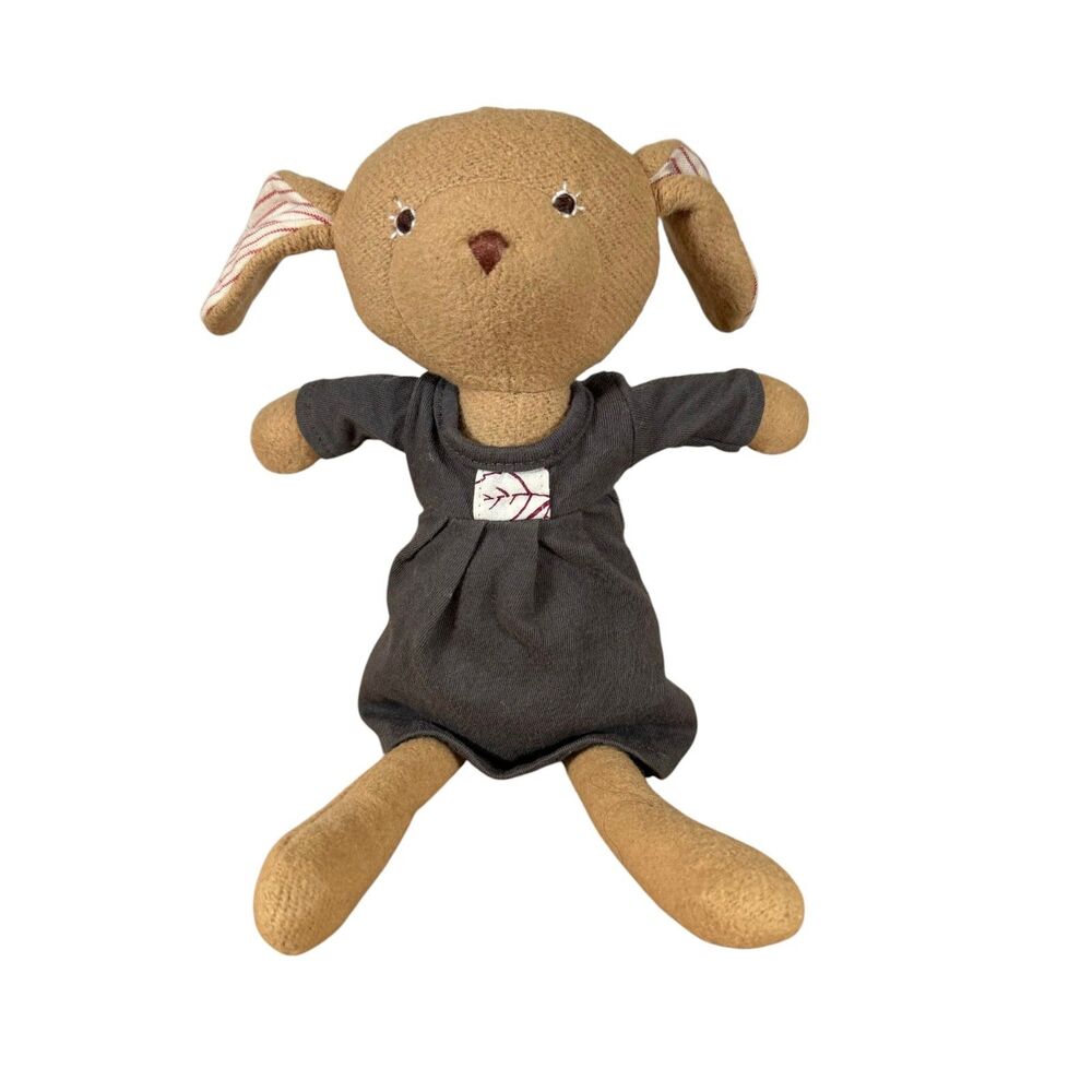 Hazel Village Plush Annicke Brown Mouse Doll Rare Gray Dress Organic Cotton 2013